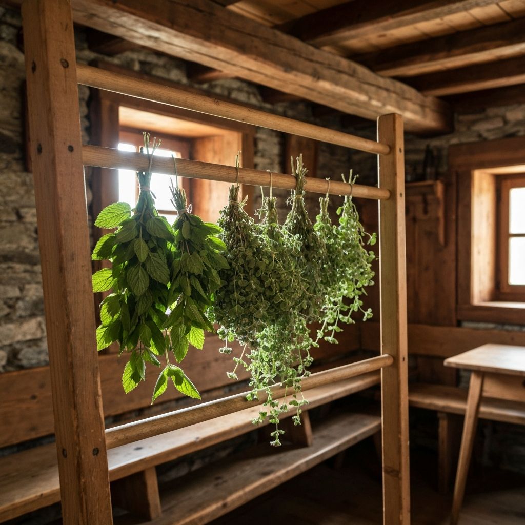 Bergkräuter trocknen